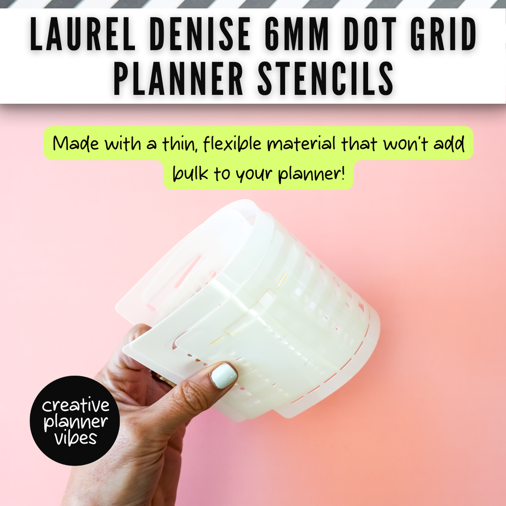 Laurel Denise 6mm Dot Grid Planner Stencils image 6