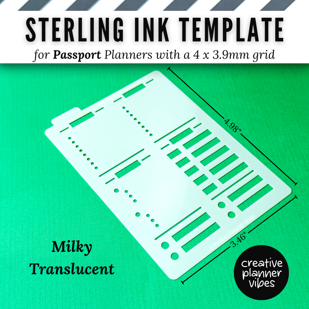 Sterling Ink Passport Full Page Template - Milky Translucent image