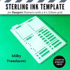 Sterling Ink Passport Full Page Template - Milky Translucent image