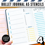 Bullet Journal Stencils and Full Page Templates image 5