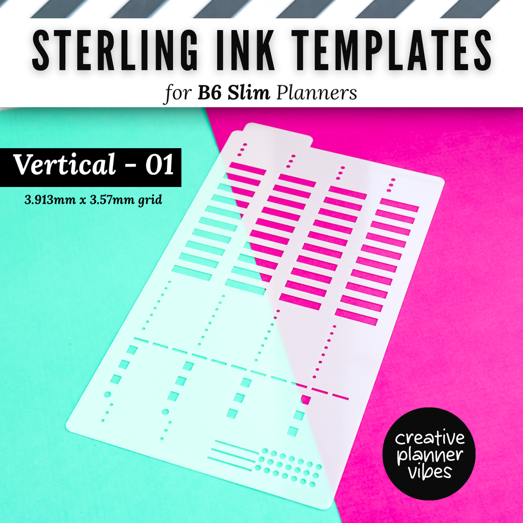 Sterling Ink B6 Slim Full Page Templates & Monthly Stencil image 7