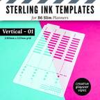 Sterling Ink B6 Slim Full Page Templates & Monthly Stencil image 7