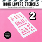Book Lover's Reading Log Stencil image 13