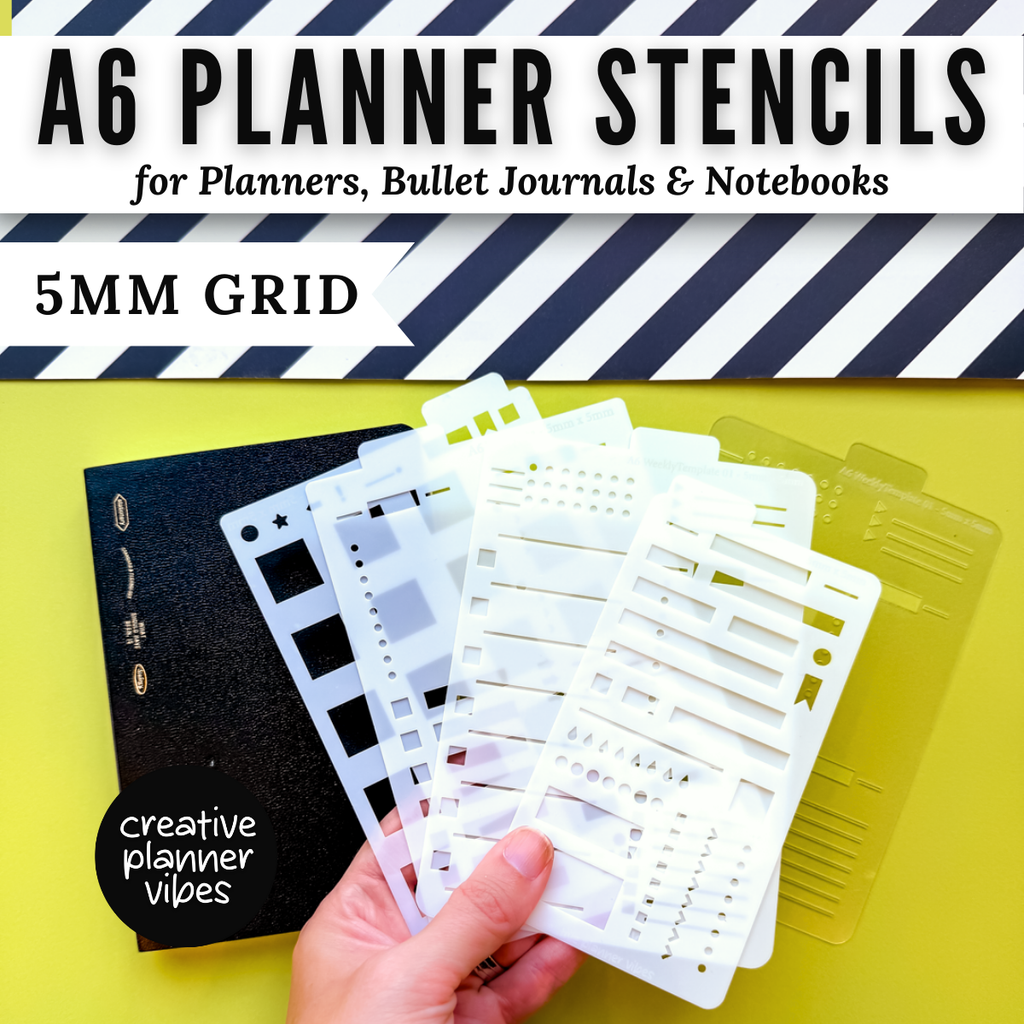 A6 | 5mm Grid Full Page Templates & Stencil image 0