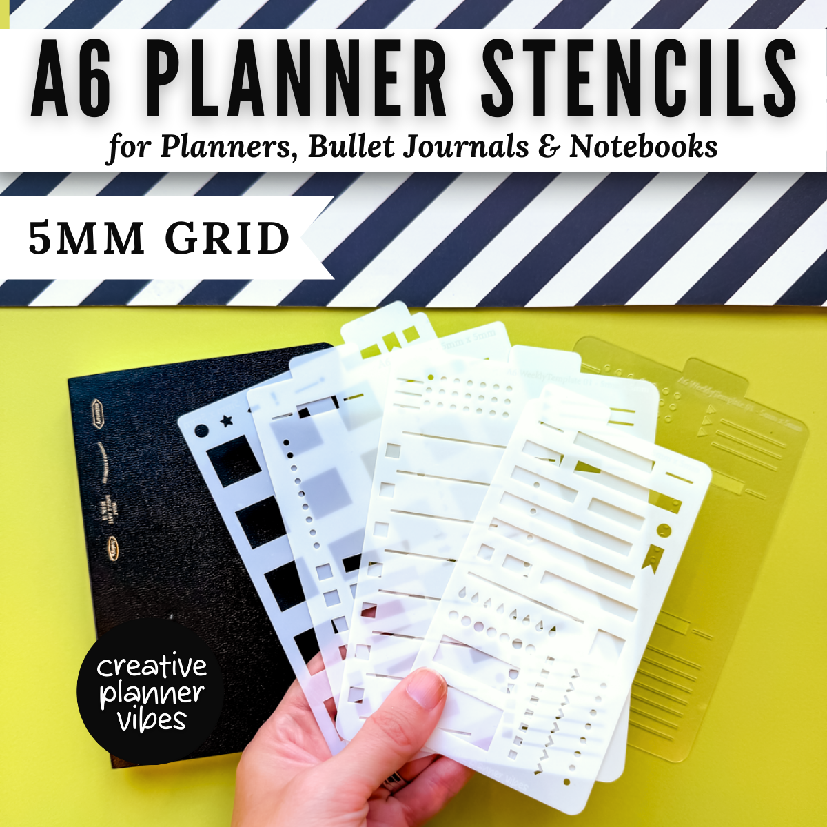 A6 | 5mm Grid Full Page Templates & Stencil image 0