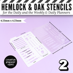Hemlock & Oak Daily and Weekly & Daily Planner Stencils image 9