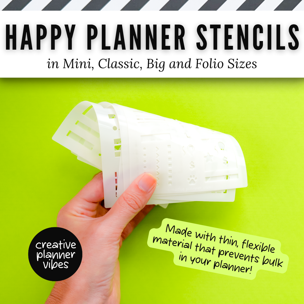Happy Planner Stencils in Mini, Classic, Big, and Folio Sizes image 6