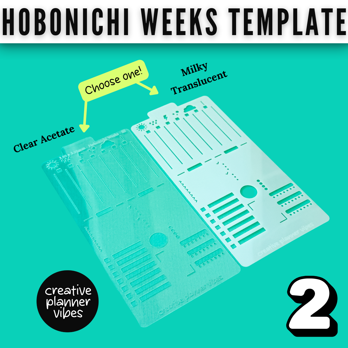 Hobonichi Weeks Full Page Templates - Stencil 2 design