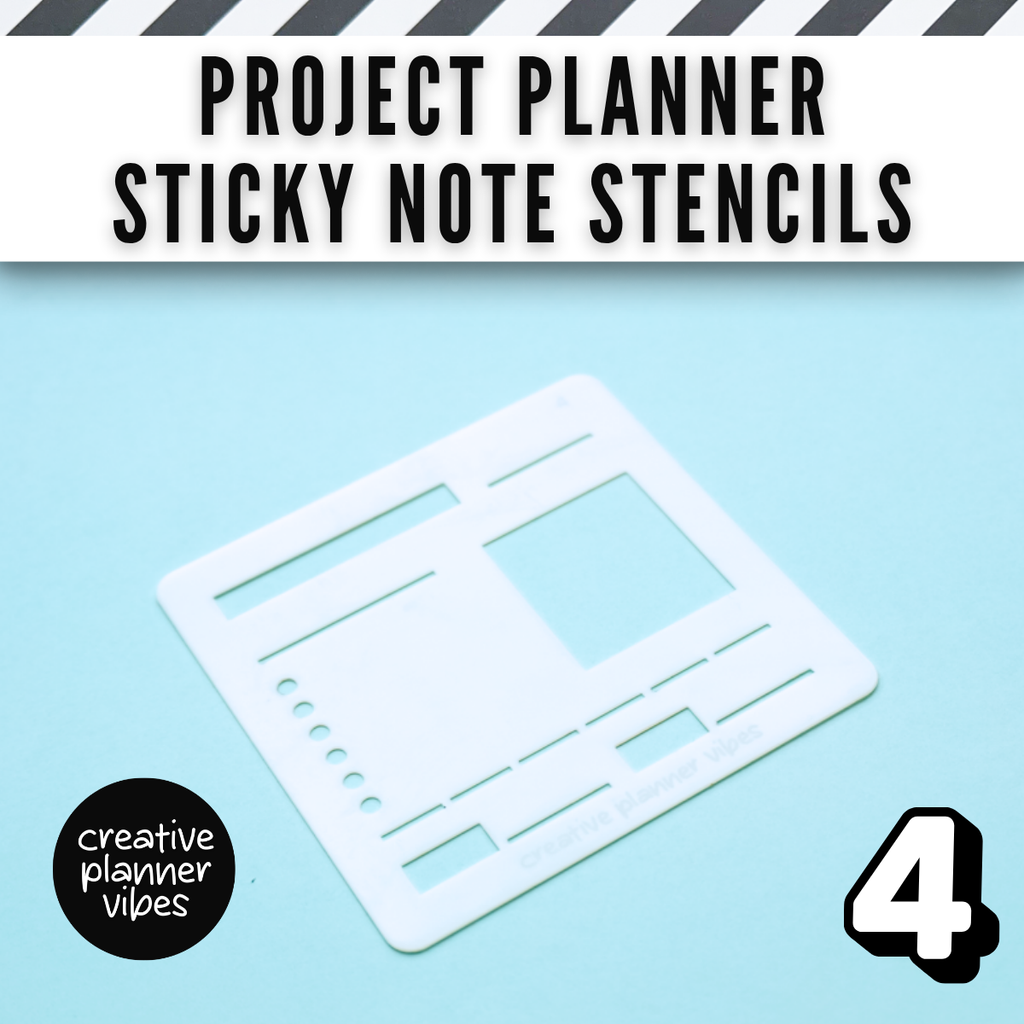 Project Planner Stencils 3"x3" | Pack of 4 | Kanban & Project Management image 13