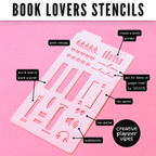 Book Lover's Reading Log Stencil image 11