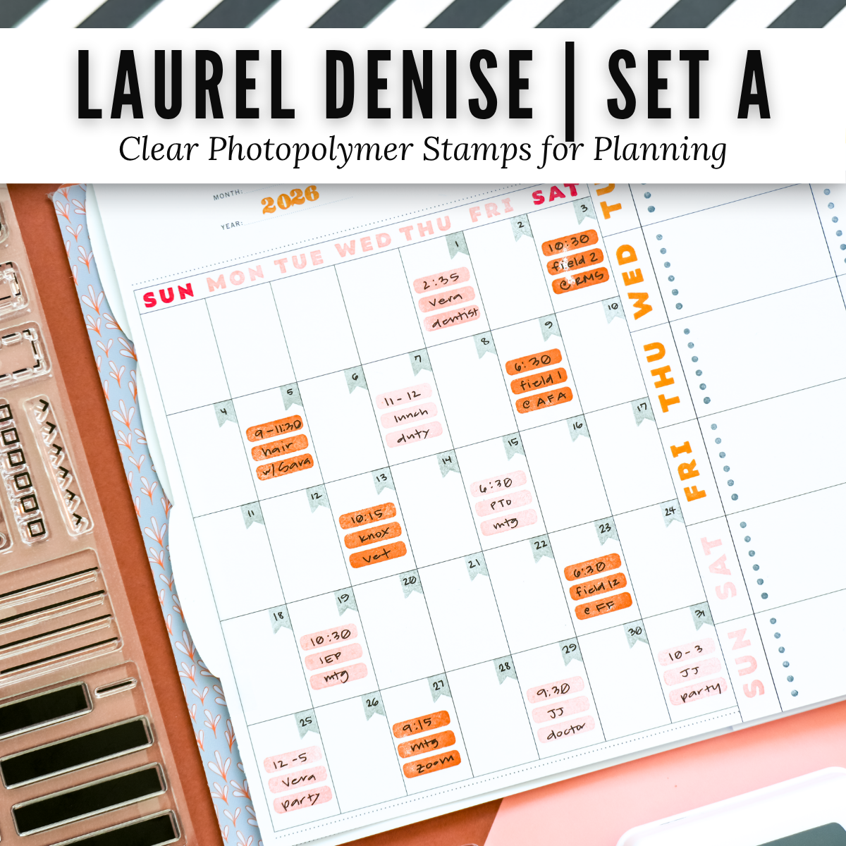 Laurel Denise Clear Photopolymer Stamps