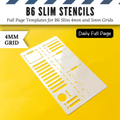 B6 Slim | 4mm and 5mm Full Page Templates & Stencils image 9