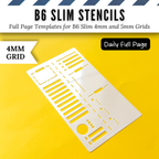 B6 Slim | 4mm and 5mm Full Page Templates & Stencils image 9
