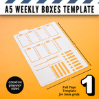 Bullet Journal Stencils and Full Page Templates image 9