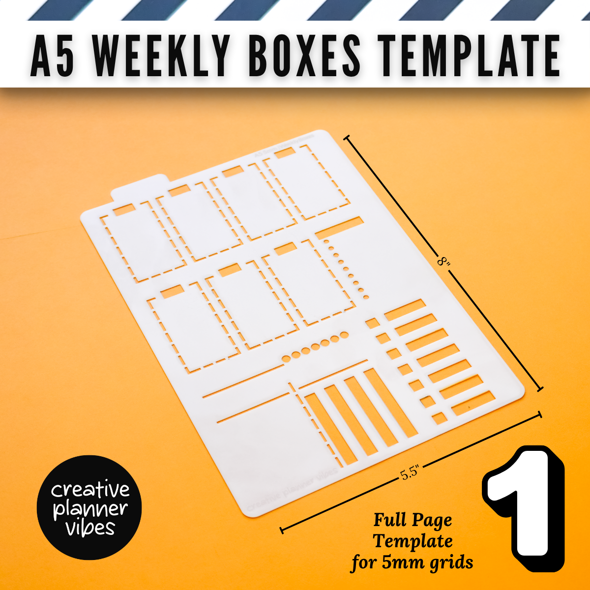 Bullet Journal Stencils and Full Page Templates image 9
