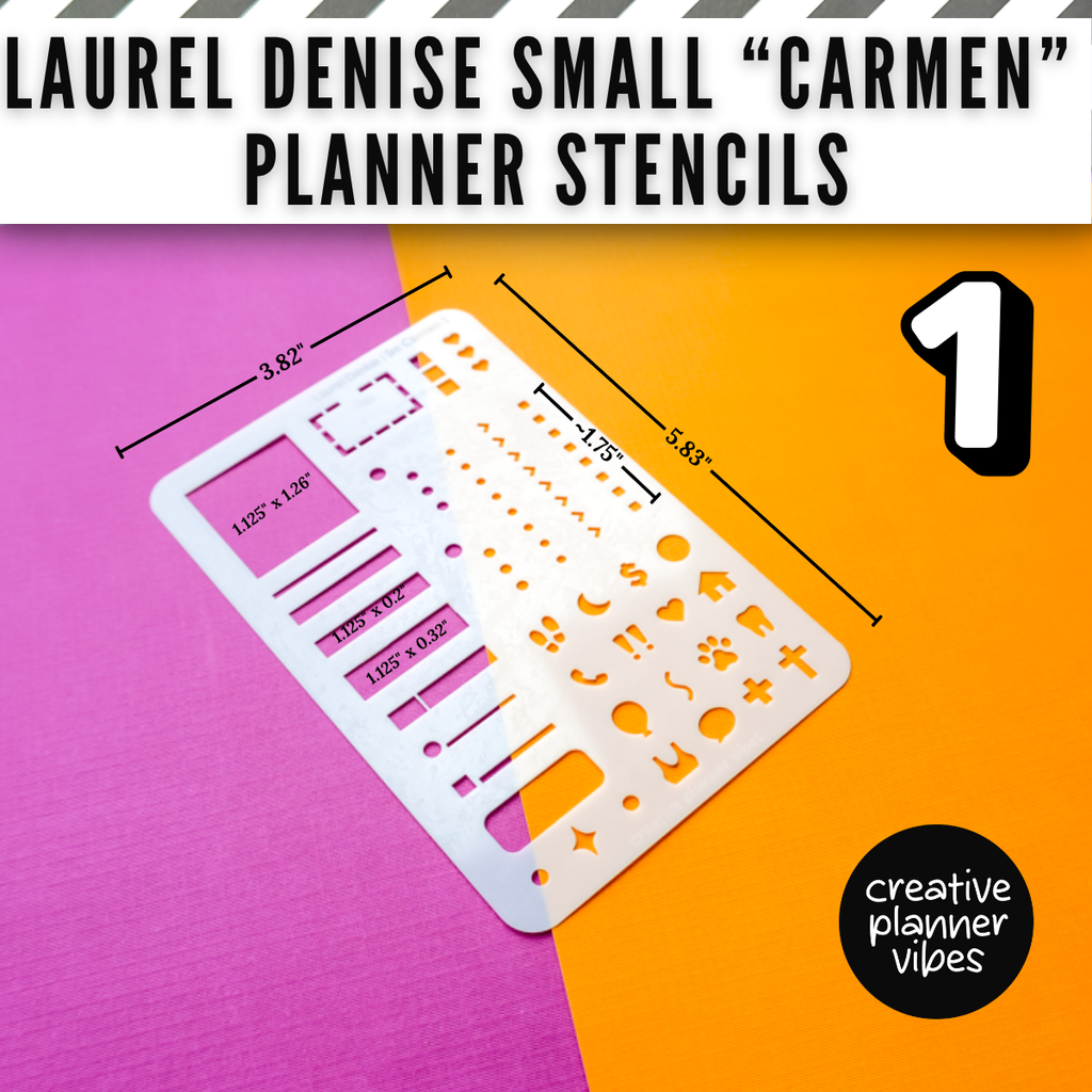 Laurel Denise "Carmen" Small Planner Stencils image 10