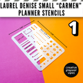 Laurel Denise "Carmen" Small Planner Stencils image 10
