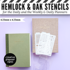 Hemlock & Oak Daily and Weekly & Daily Planner Stencils image 7