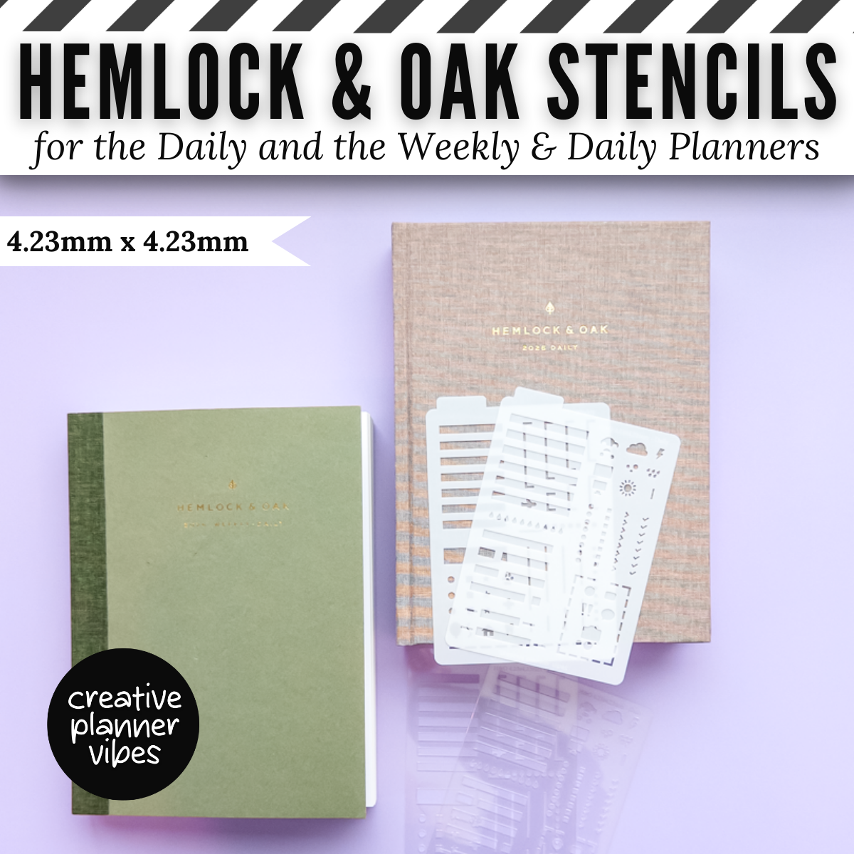 Hemlock & Oak Daily and Weekly & Daily Planner Stencils image 7