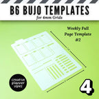 B6 Size | 4mm Grid Full Page Templates & Stencils for Planners, Notebooks, Bullet Journals image 13