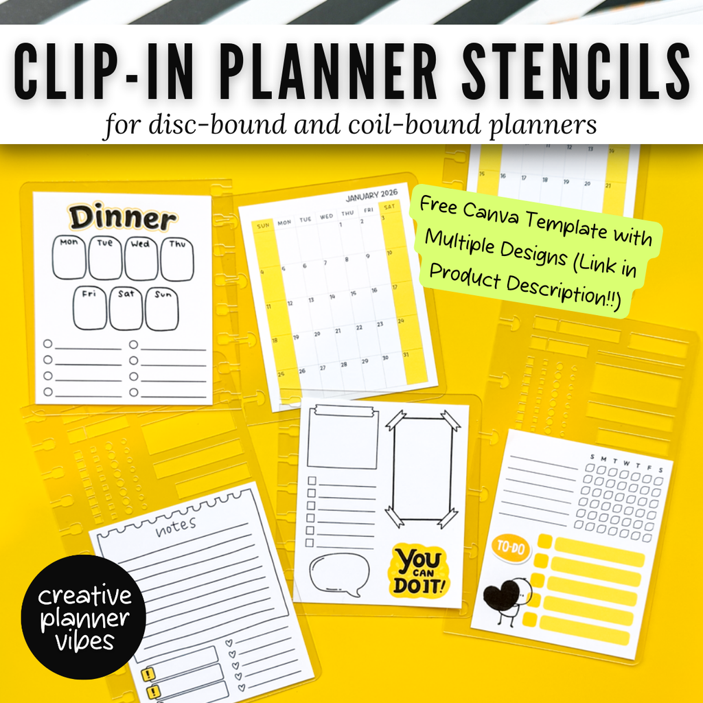 Clip-in Planner Stencils image 2