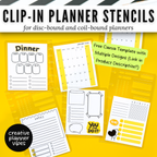 Clip-in Planner Stencils image 2