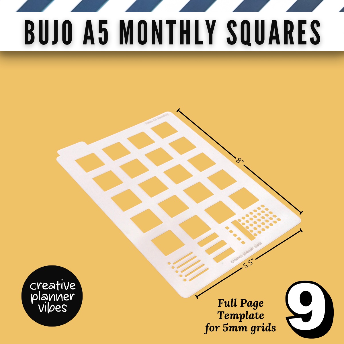 Bullet Journal Stencils and Full Page Templates image 17