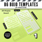 B6 Size | 4mm Grid Full Page Templates & Stencils for Planners, Notebooks, Bullet Journals image 3
