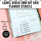 Laurel Denise 6mm Dot Grid Planner Stencils image 11