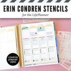 Erin Condren "LifePlanner" Stencils &amp; Spiral Inserts image 7