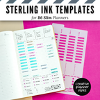 Sterling Ink B6 Slim Full Page Templates & Monthly Stencil image 11