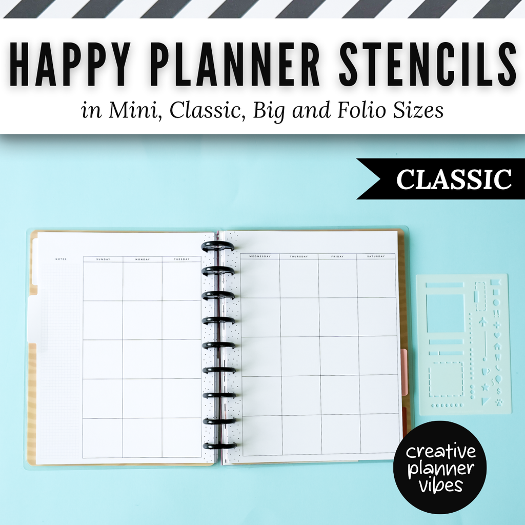 Happy Planner Stencils in Mini, Classic, Big, and Folio Sizes image 13