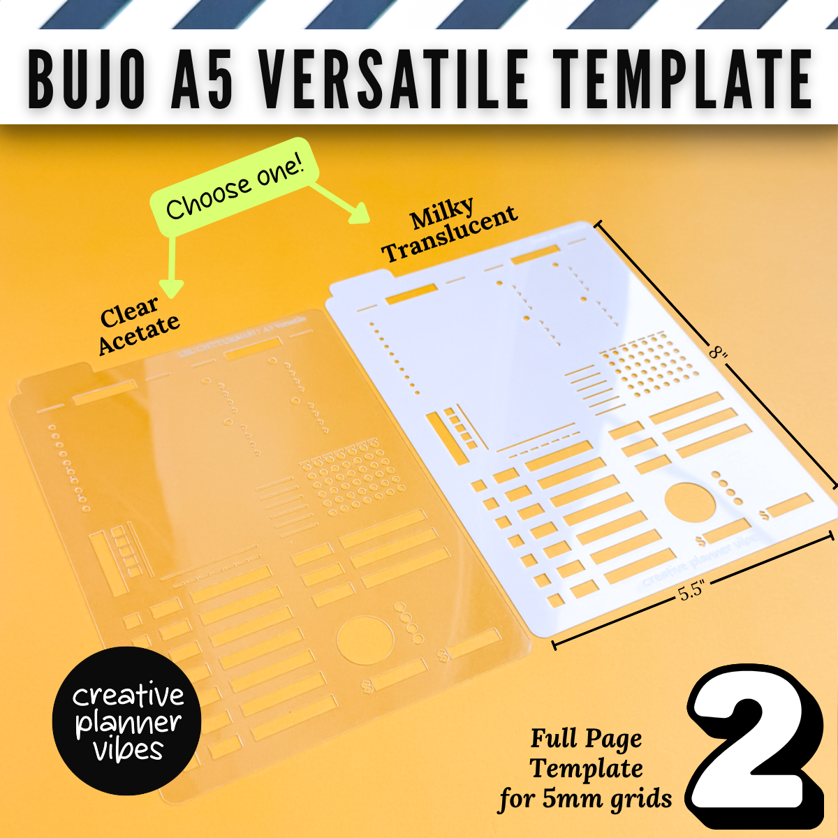Bullet Journal Stencils and Full Page Templates image 10