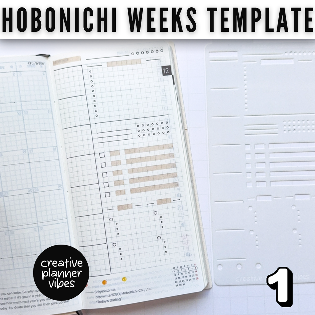 Hobonichi Weeks Full Page Template - Stencil 6 image 4