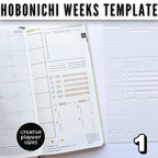 Hobonichi Weeks Full Page Template - Stencil 6 image 4