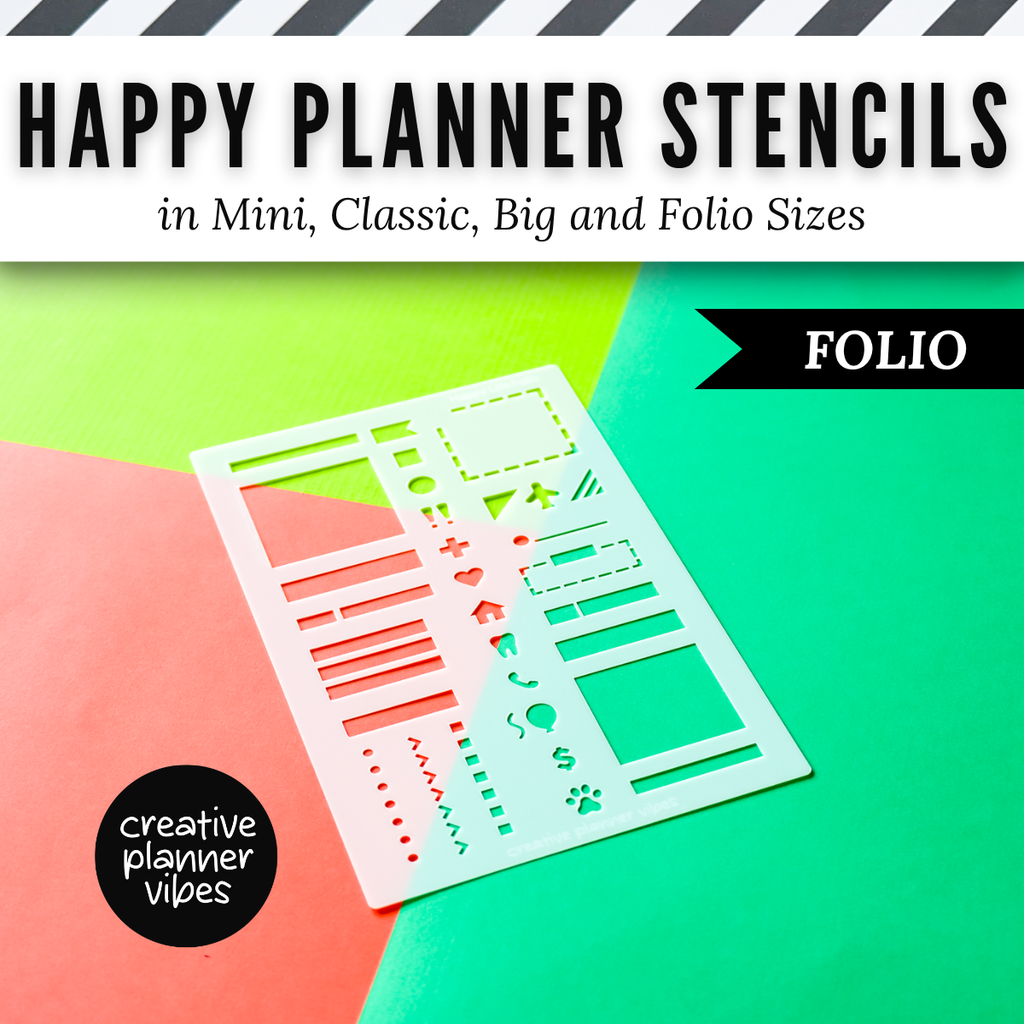 Happy Planner Stencils in Mini, Classic, Big, and Folio Sizes image 2
