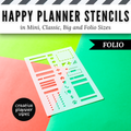 Happy Planner Stencils in Mini, Classic, Big, and Folio Sizes image 2