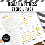 Health & Fitness Tracking Stencils 6-Pack image 8