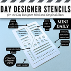 Day Designer Planner Stencils | Mini & Original | Weekly and Daily image 3