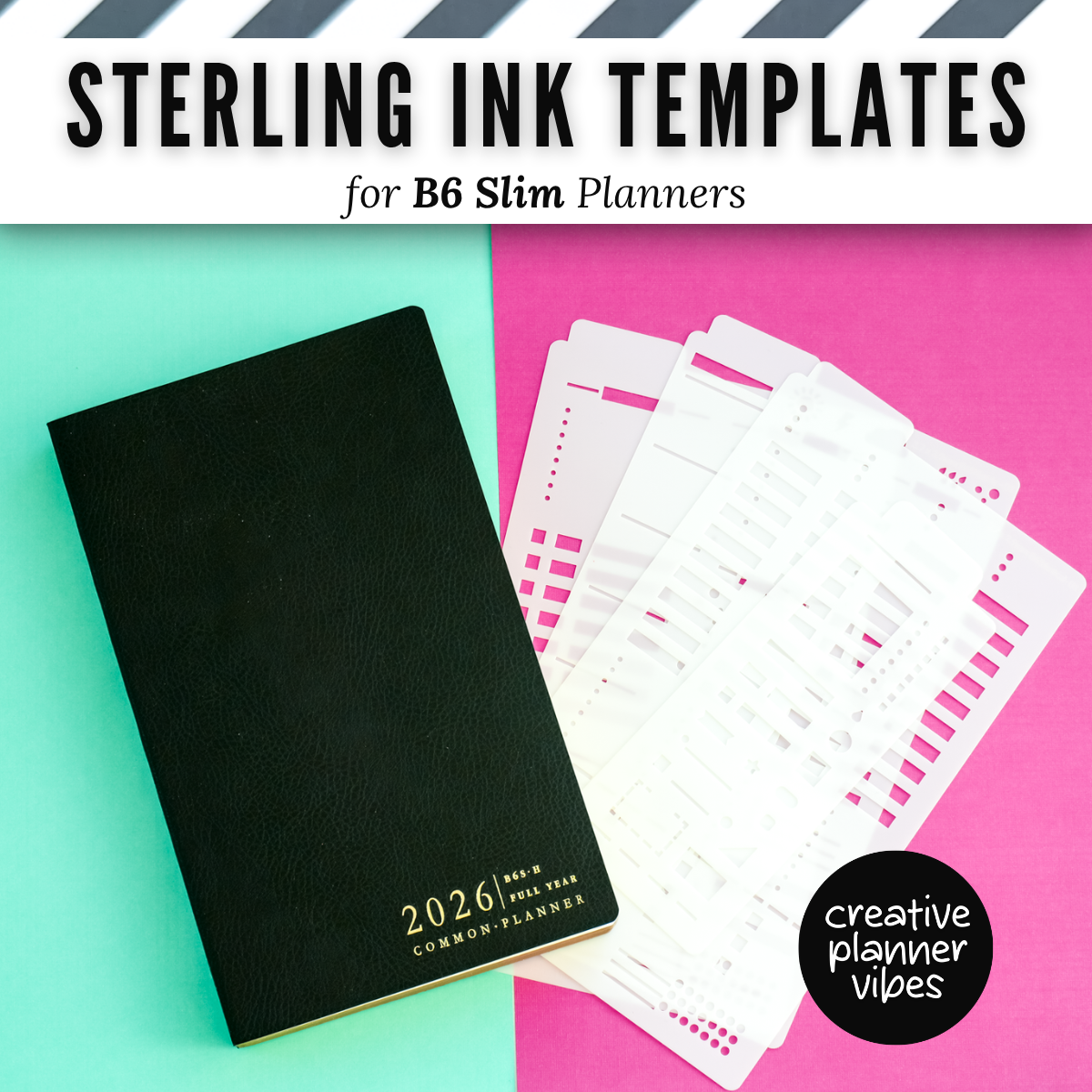 Sterling Ink B6 Slim Full Page Templates & Monthly Stencil image 2