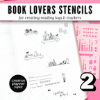 Book Lover's Reading Log Stencil image 7