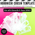 Hobonichi Cousin Stencils