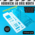 Hobonichi Original A6 Stencils