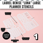 Laurel Denise "Luna" Planner Stencils