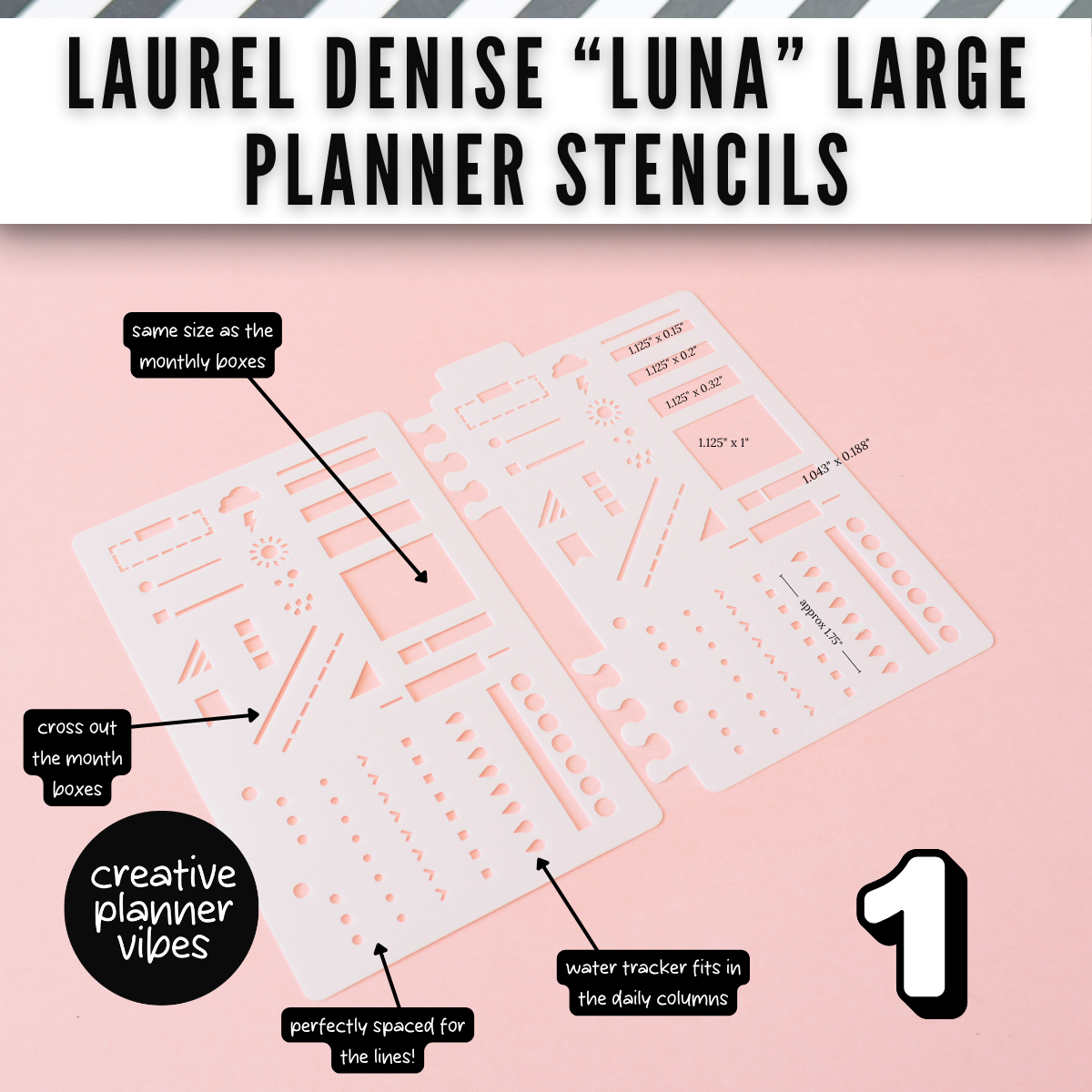 Laurel Denise "Luna" Planner Stencils