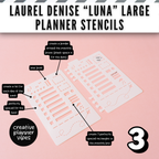 Laurel Denise "Luna" Planner Stencils