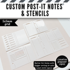 Custom Post-it Notes® & Coordinating Stencils | 4" x 3"