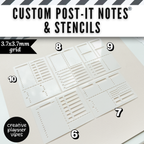 Custom Post-it Notes® & Coordinating Stencils | 4" x 3"