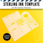 Sterling Ink B6 Planner Stencils