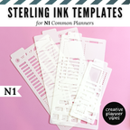 Sterling Ink N1 Planner Stencils
